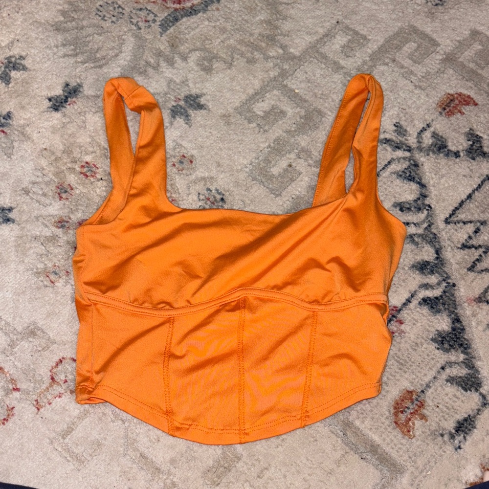 Bright Orange Crop Top